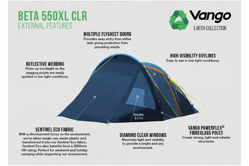 Vango Beta 550XL CLR Tent -2
